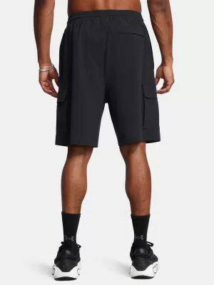 Pánske šortky UNDER ARMOUR VIBE WOVEN CARGO SHORT 1386560-001 ČIERNA