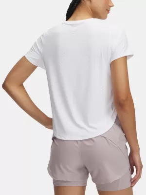 Dámske tričko UNDER ARMOUR LAUNCH ELITE SHORTSLEEVE 1389564-100 BIELA