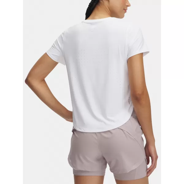  Dámske tričko UNDER ARMOUR LAUNCH ELITE SHORTSLEEVE 1389564-100 BIELA 