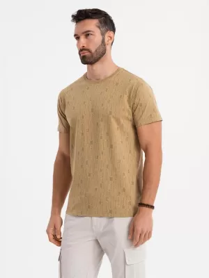 Pánske tričko OMBRE OM-TSFP-0225 TMAVÁ OLIVA