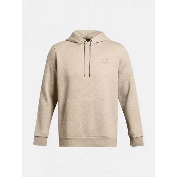  Pánska mikina UNDER ARMOUR ESSENTIAL FLEECE HOODIE 1373880-203 HNEDÁ 
