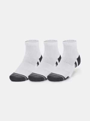 Ponožky UNDER ARMOUR PERFORMANCE COTTON 3P QTR 1379528-100 BIELA