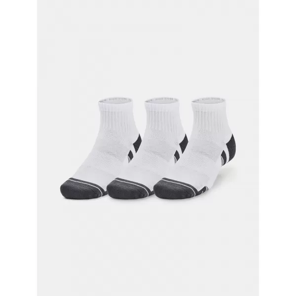  Ponožky UNDER ARMOUR PERFORMANCE COTTON 3P QTR 1379528-100 BIELA 