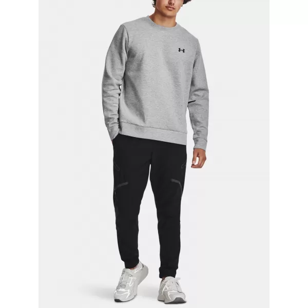  Pánska mikina UNDER ARMOUR UNSTOPPABLE FLC CREW 1381688-011 SIVÁ 