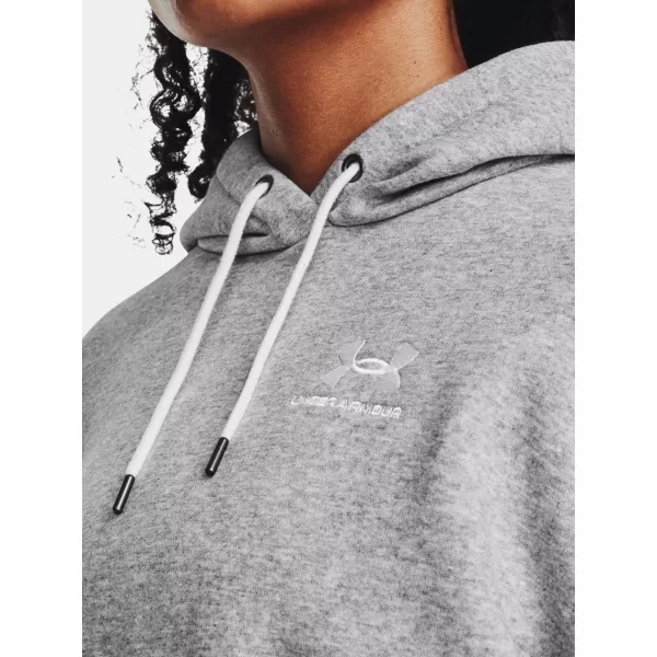  Dámska mikina UNDER ARMOUR ESSENTIAL FLC OS HOODIE 1379495-012 SIVÁ 