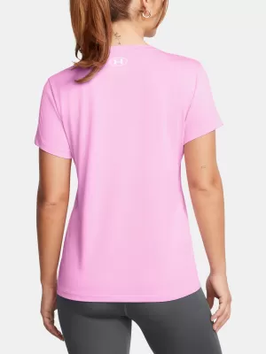 Dámske tričko UNDER ARMOUR TECH SSV- TWIST 1384227-638 RUŽOVÁ