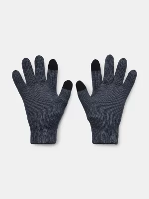 Pánske rukavice UNDER ARMOUR HALFTIME WOOL GLOVE 1378755-044 SIVÁ