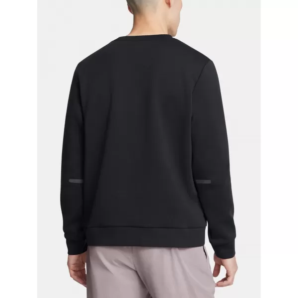 Pánska mikina UNDER ARMOUR UNSTOPPABLE FLC CREW EU 1389351-001 ČIERNA 