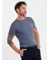 Pánske tričko OMBRE OM-TSBS-0236 MODRÝ DENIM