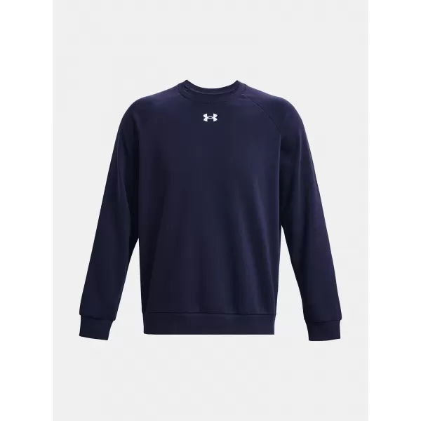  Pánska mikina UNDER ARMOUR RIVAL FLEECE CREW 1379755-410 MODRÁ 