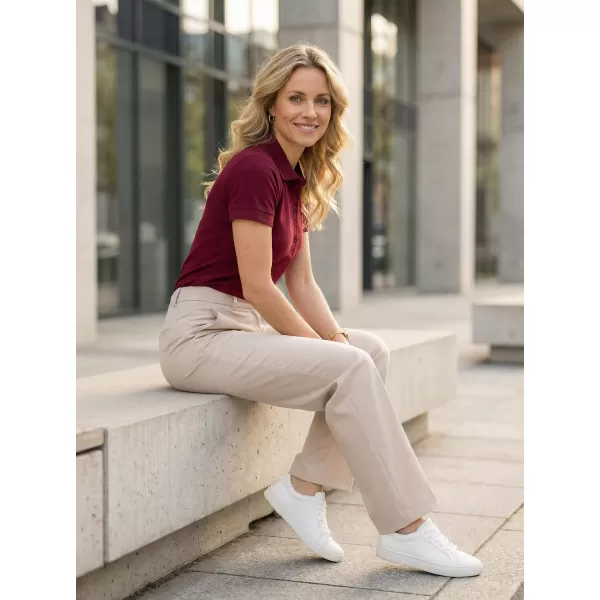  Dámske tričko s golierom ALTISPORT NoPrint NP/ALW012 GRANÁT 