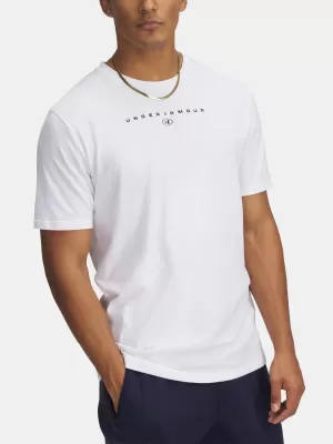 Pánske tričko UNDER ARMOUR M STACKED LOGO SS 6000211-100 BIELA