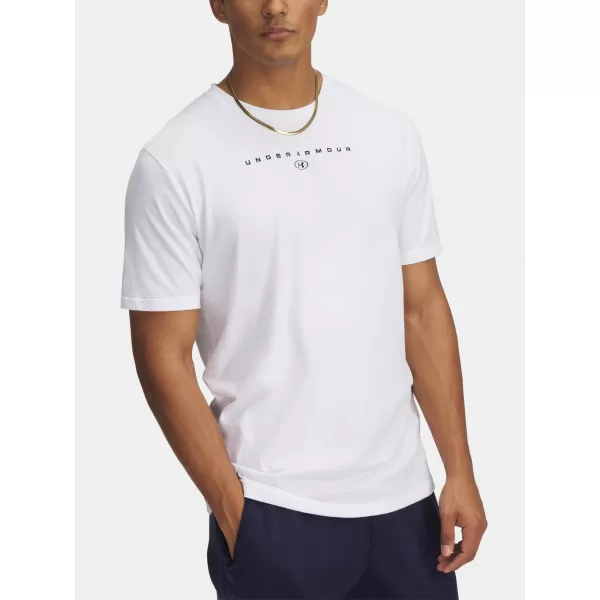  Pánske tričko UNDER ARMOUR M STACKED LOGO SS 6000211-100 BIELA 