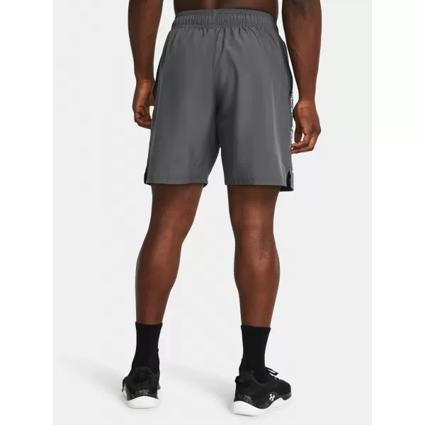  Pánske šortky UNDER ARMOUR WOVEN WDMK SHORTS 1383356-025 SIVÁ 