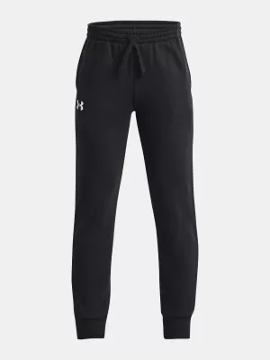 Chlapčenské tepláky UNDER ARMOUR RIVAL FLEECE JOGGERS 1379787-001 ČIERNA