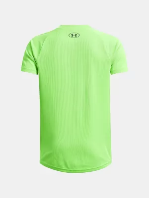 Chlapčenské tričko UNDER ARMOUR TECH TEXTURED SS 1382790-362 ZELENÁ