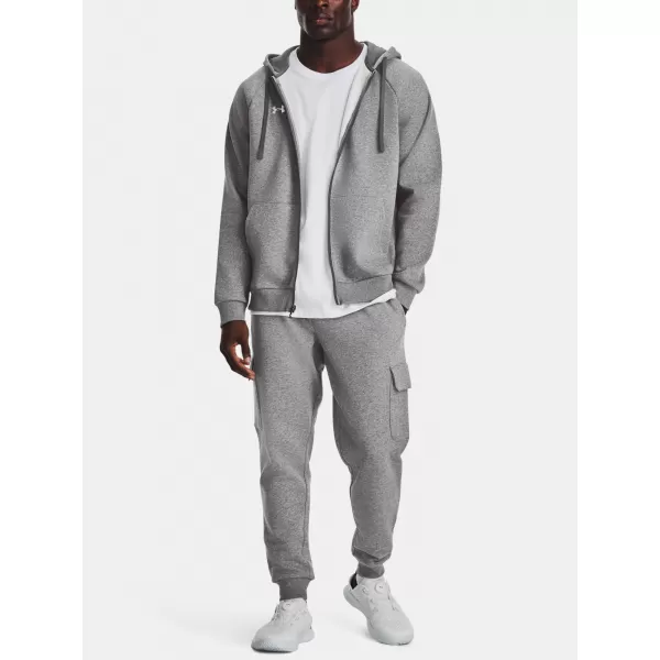  Pánska mikina UNDER ARMOUR RIVAL FLEECE FZ HOODIE 1379767-025 SIVÁ 