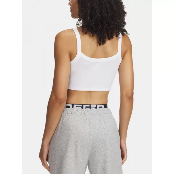  Dámske tielko UNDER ARMOUR RIVAL RIB BABY TANK 6000265-100 BIELA 