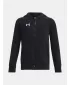 Chlapčenská mikina UNDER ARMOUR RIVAL FLEECE FZ HOODIE 1379794-001 ČIERNA