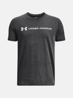 Chlapčenské tričko UNDER ARMOUR B LOGO WORDMARK SS 1380747-001 ČIERNA