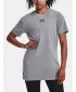 Dámske tričko UNDER ARMOUR W EXTENDED SS NEW 1383429-035 SIVÁ