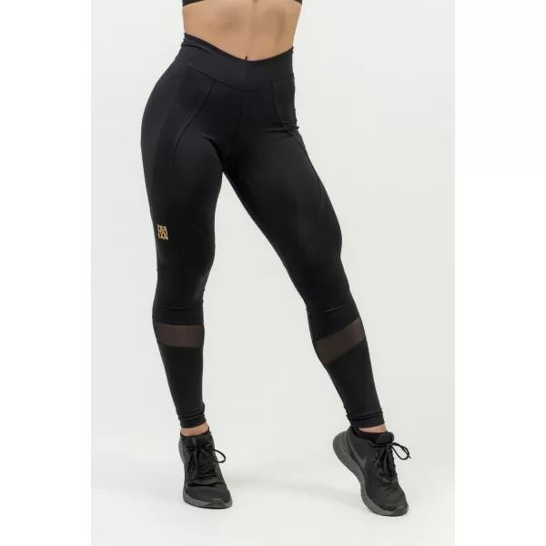  Dámske formujúce push-up legíny INTENSE Heart-Shaped 843 BLACK/GOLD Nebbia 