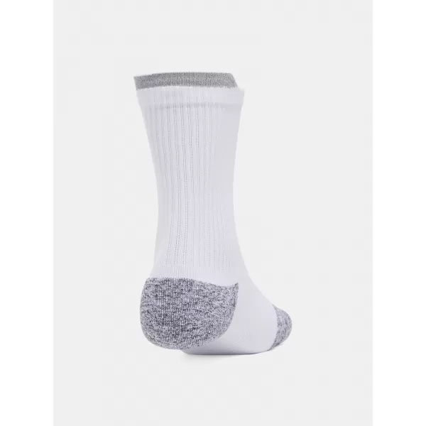  Ponožky UNDER ARMOUR AD RUN CUSHION CREW (3 PÁRY) 1387043-101 BIELA 