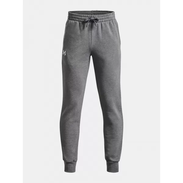  Chlapčenské tepláky UNDER ARMOUR RIVAL FLEECE JOGGERS 1379787-025 SIVÁ 