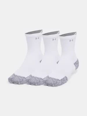 Ponožky UNDER ARMOUR AD RUN CUSHION CREW (3 PÁRY) 1387043-101 BIELA