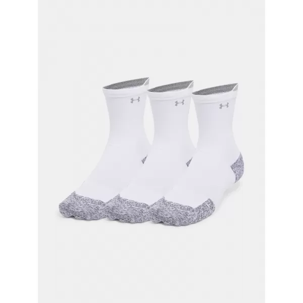  Ponožky UNDER ARMOUR AD RUN CUSHION CREW (3 PÁRY) 1387043-101 BIELA 