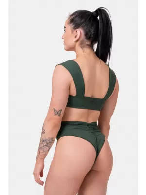 Vysokoenergetický top do bikín 553 DARK GREEN Nebbia