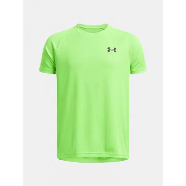  Chlapčenské tričko UNDER ARMOUR TECH TEXTURED SS 1382790-362 ZELENÁ 