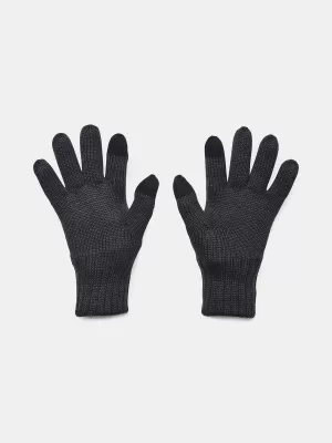 Pánske rukavice UNDER ARMOUR HALFTIME WOOL GLOVE 1378755-001 ČIERNA