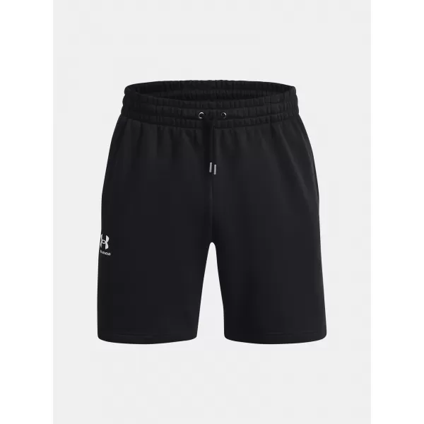  Pánske šortky UNDER ARMOUR ESSENTIAL FLEECE SHORTS 1380377-001 ČIERNA 