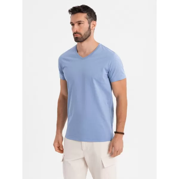  Tričko OMBRE OM-TSBS-0237 MODRÝ 