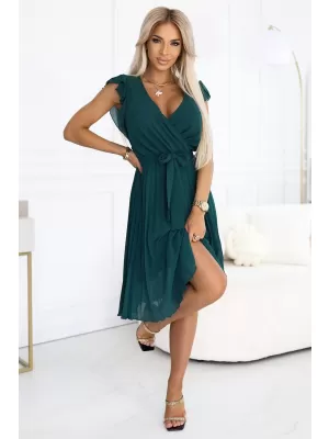 Šaty NUMOCO POLINA 374-8 ZELENÁ