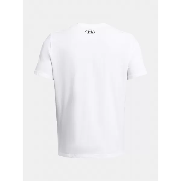  Pánske tričko UNDER ARMOUR GL FOUNDATION UPDATE SS 1382915-100 BIELA 