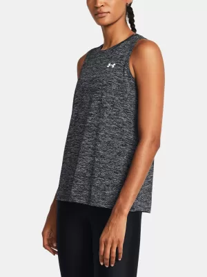 Dámske tielko UNDER ARMOUR TECH TANK TWIST 1383656-001 ČIERNA