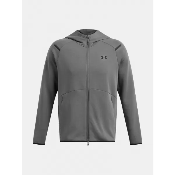  Pánska mikina UNDER ARMOUR UNSTOPPABLE FLC FZ HD EU 1389352-025 SIVÁ 