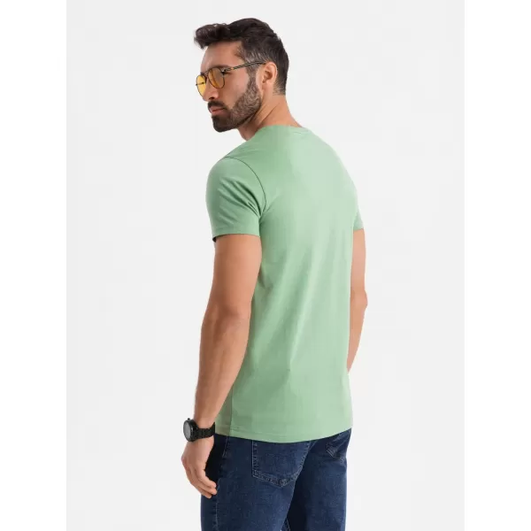  Tričko OMBRE OM-TSBS-0237 ZELENÝ 