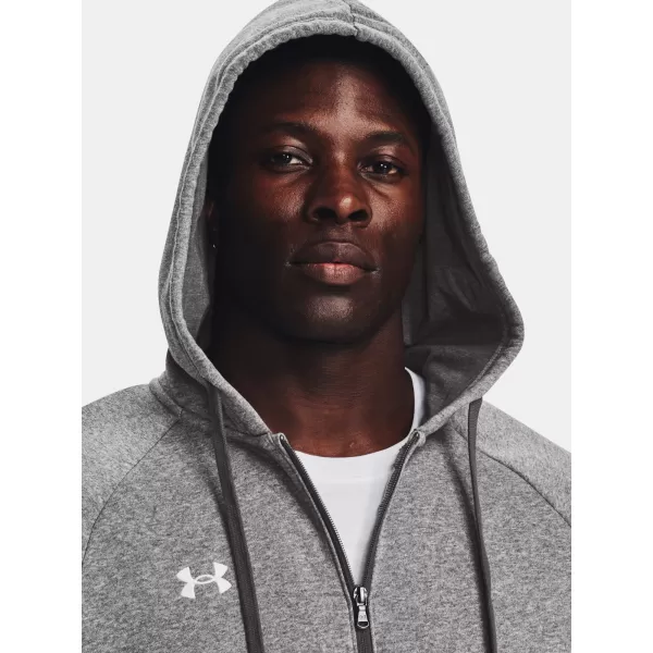 Pánska mikina UNDER ARMOUR RIVAL FLEECE FZ HOODIE 1379767-025 SIVÁ 