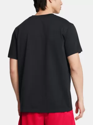 Pánske tričko UNDER ARMOUR HW ARMOUR LABEL SS 1382831-001 ČIERNA