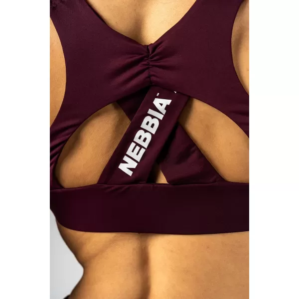  Športová podprsenka STRONG BEAUTY 424 DARK RED Nebbia 