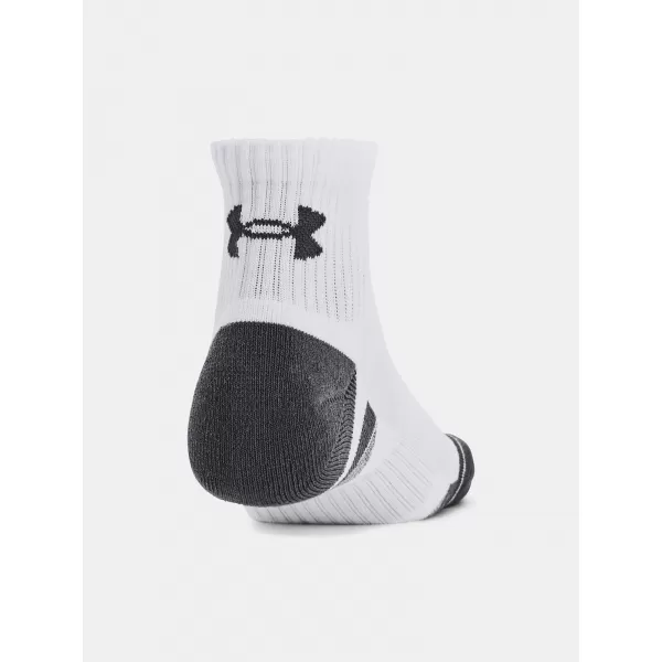  Ponožky UNDER ARMOUR PERFORMANCE COTTON 3P QTR 1379528-100 BIELA 