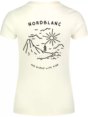 Dámske tričko NORDBLANC INTERSECT NBSLT8179 KRÉMOVO BIELA
