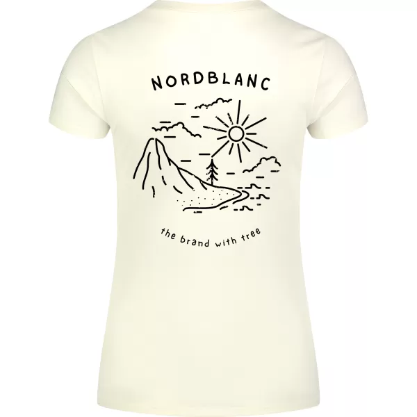  Dámske tričko NORDBLANC INTERSECT NBSLT8179 KRÉMOVO BIELA 