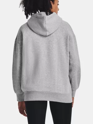 Dámska mikina UNDER ARMOUR ESSENTIAL FLC OS HOODIE 1379495-012 SIVÁ