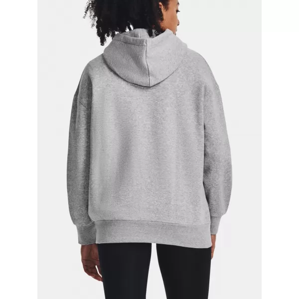  Dámska mikina UNDER ARMOUR ESSENTIAL FLC OS HOODIE 1379495-012 SIVÁ 