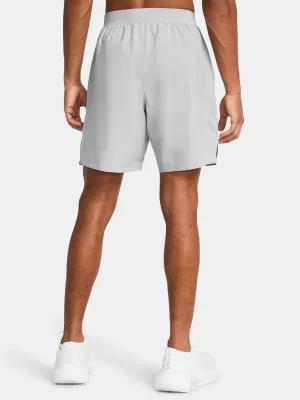 Pánske šortky UNDER ARMOUR LAUNCH 7 UNLINED SHORTS 1382622-011 SIVÁ