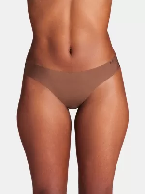 Dámske tangá UNDER ARMOUR PURE STRETCH NS THONG 1383893-625 HNEDÁ